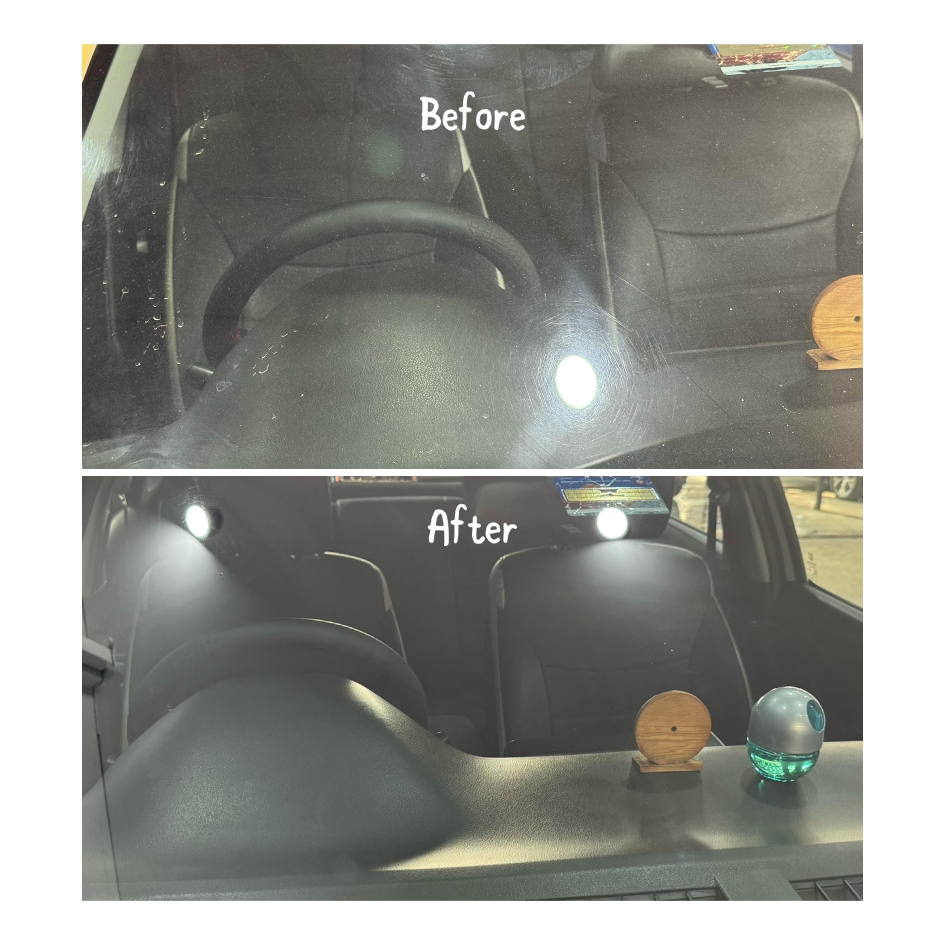Technician machine polishing a car body panel